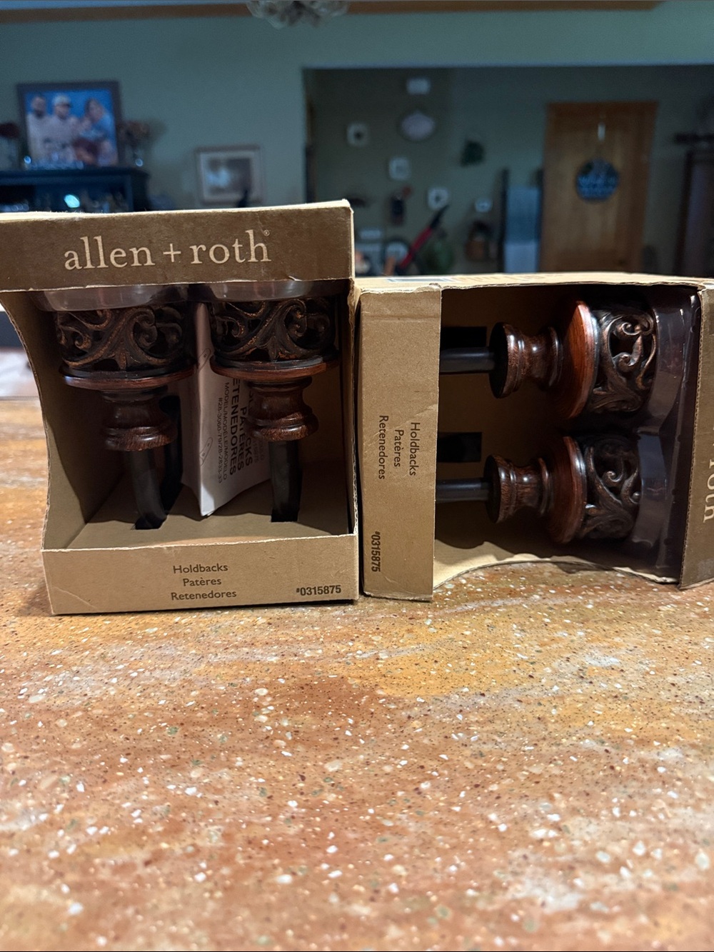 allen + roth Bronze Decorative Curtain Holdbacks - Set of 2